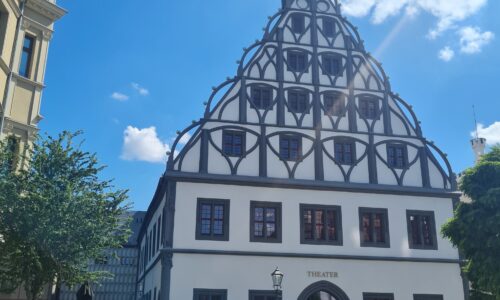 Gewandhaus Zwickau, außen Renaissance. Foto: Frederike Karg